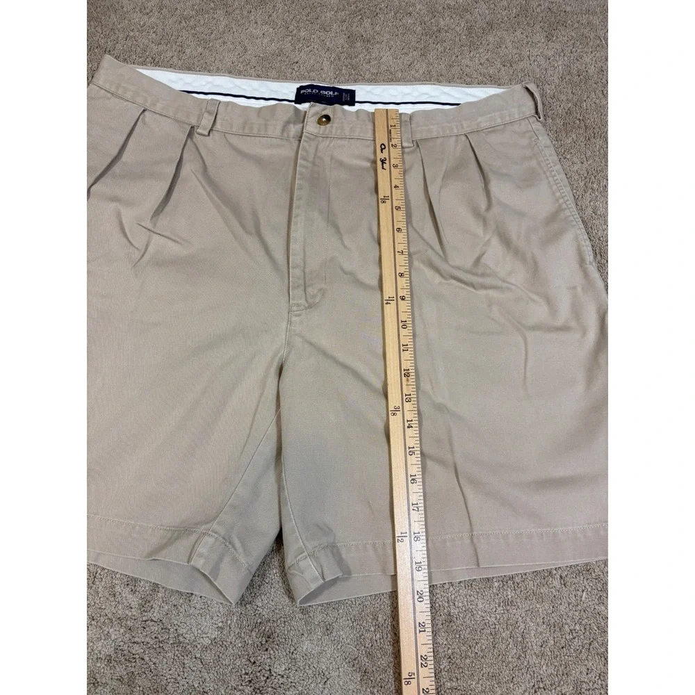 Polo Golf Ralph Lauren Men's‎ Classic Fit Chino Shorts Tan Pleated Size 40 - Picture 3 of 7